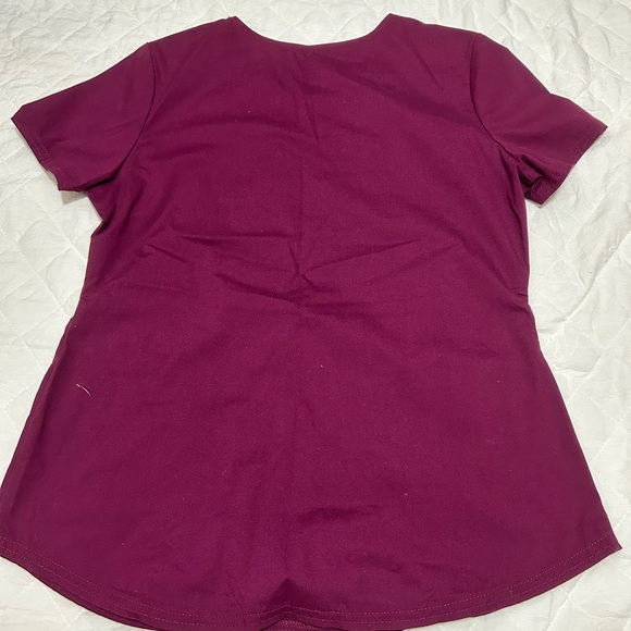 Scrubstar Women's Short Sleeve Top in Deep purple - Picture 7 of 9
